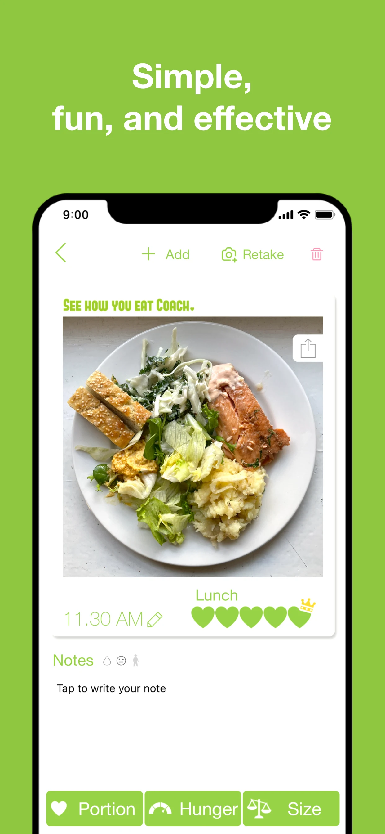 My Plate Coach See How You Eat screenshot
